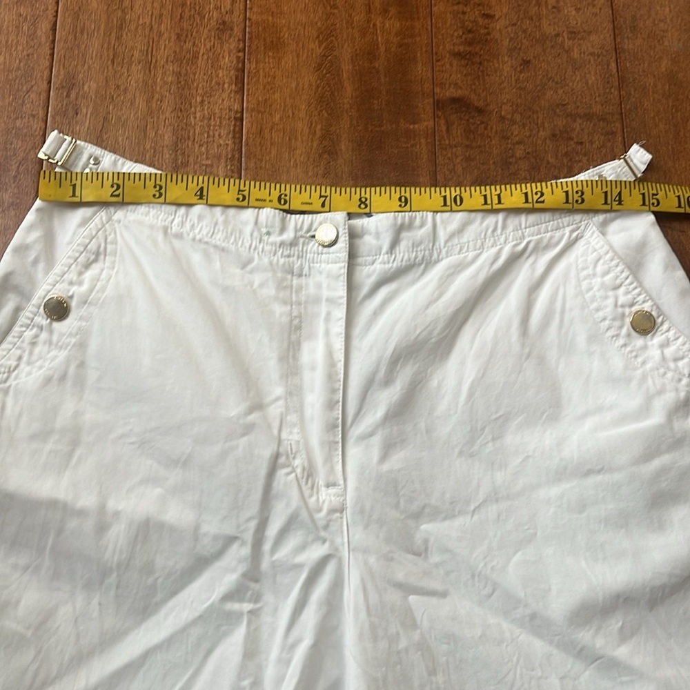 Vintage Lauren Ralph Lauren White Bermuda Buckle Short - Picture 2 of 11